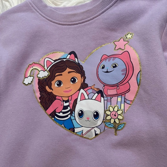 Lot of 3 Jumping Beans Disney Princess Gabby’s Dollhouse Sweatshirts Toddler 2T - Picture 11 of 13